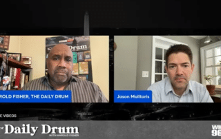Screenshot of Dr. Molitoris on WHUR 96.3