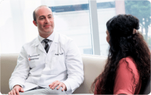Shot of doctor talking to patient