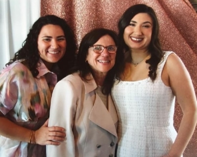 Roseann with her daughters