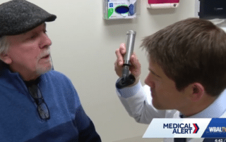 MPTC Patient Paul getting examined by Dr. Jason Molitoris