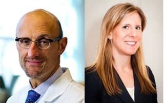 headshots of Dr. William Regine and Dr. Elizabeth Nichols